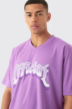 Oversized Official Mesh Varsity Top | UK^boohooMAN