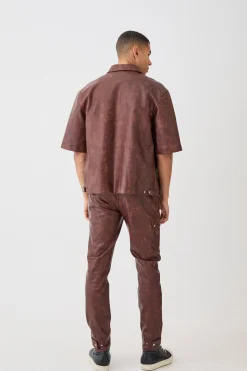 boohooMAN Oversized Ombre Pu Set | UK| Sets & Co-Ords