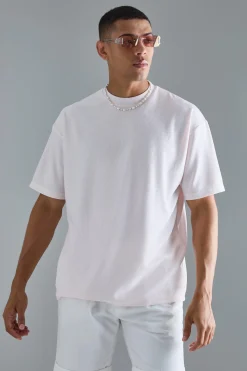 Oversized Ottoman Rib T-Shirt | UK^boohooMAN Sale