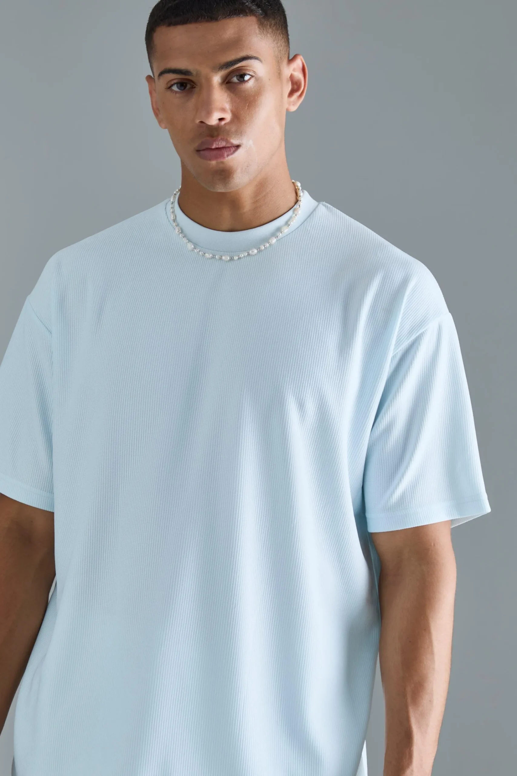 Oversized Ottoman Rib T-Shirt | UK^boohooMAN Discount