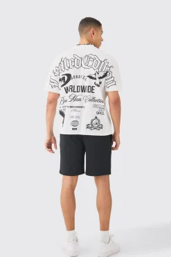 Oversized Over Seams Branded T-shirt | UK^boohooMAN Sale