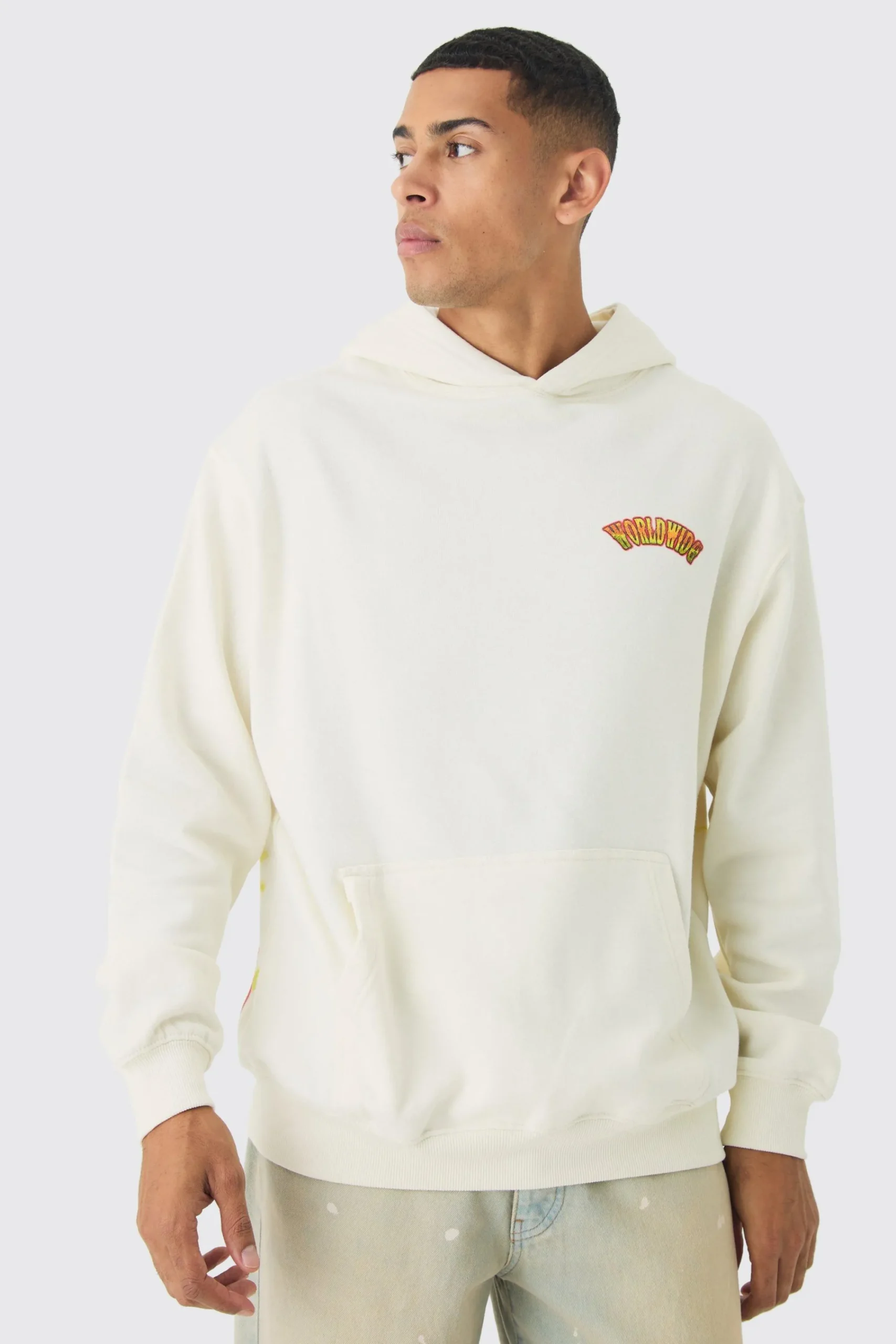 boohooMAN Oversized Over The Seams Ofcl Tour Back Graphic Hoodie | UK| Hoodies & Sweatshirts