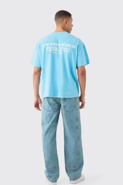 Oversized Overdyed Graphic T-shirt | UK^boohooMAN Discount