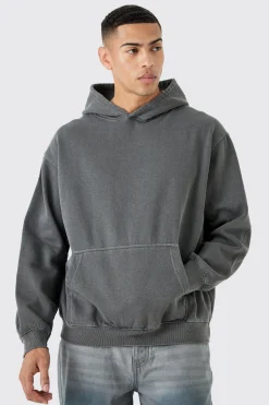 boohooMAN Oversized Overdyed Lmtd Graphic Hoodie | UK| Hoodies & Sweatshirts