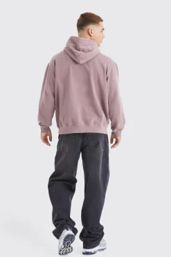boohooMAN Oversized Overdyed Worldwide Hoodie | UK| Hoodies & Sweatshirts