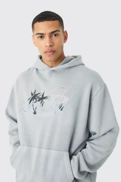 boohooMAN Oversized Paradise Hoodie | UK| Hoodies & Sweatshirts