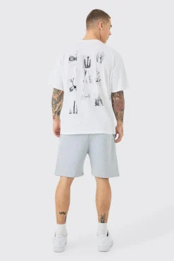 Oversized Photographic Collage Back Print T-shirt | UK^boohooMAN