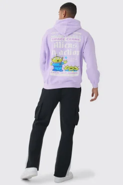 boohooMAN Oversized Pixar Toy Story Aliens Wash License Hoodie | UK| Hoodies & Sweatshirts