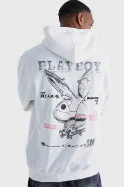 boohooMAN Oversized Playboy License Hoodie | UK| Hoodies & Sweatshirts