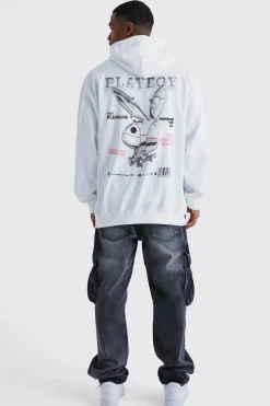boohooMAN Oversized Playboy License Hoodie | UK| Hoodies & Sweatshirts