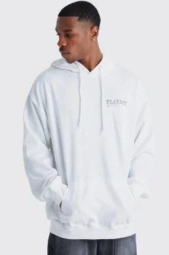 boohooMAN Oversized Playboy License Hoodie | UK| Hoodies & Sweatshirts