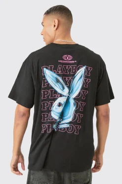 Oversized Playboy License T-shirt | UK^boohooMAN Clearance