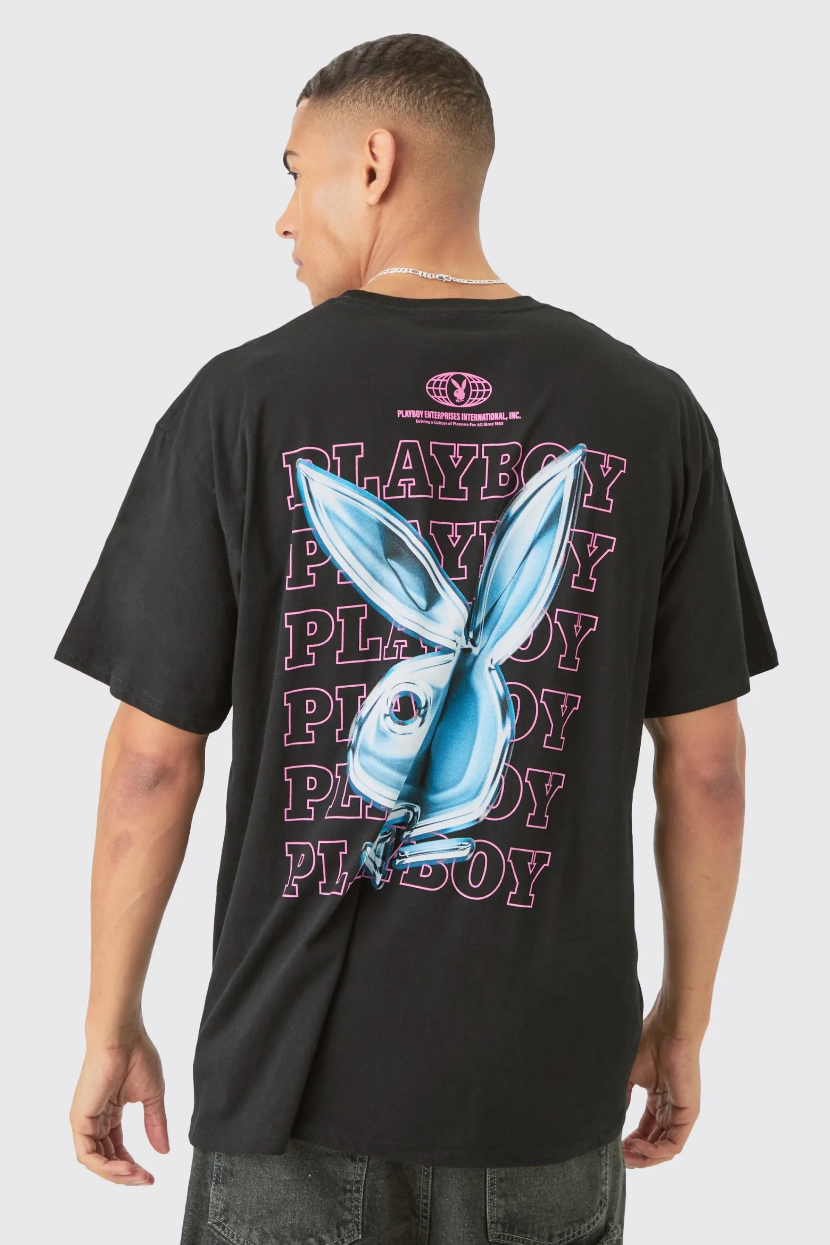 Oversized Playboy License T-shirt | UK^boohooMAN Clearance