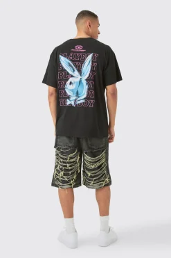 Oversized Playboy License T-shirt | UK^boohooMAN Clearance
