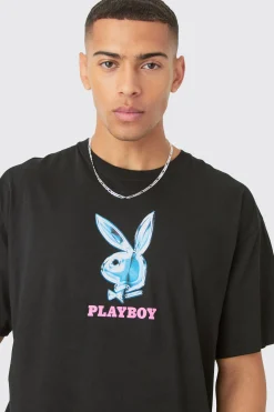 Oversized Playboy License T-shirt | UK^boohooMAN Clearance