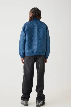 boohooMAN Oversized Pleated Pu Bomber | UK| Coats & Jackets