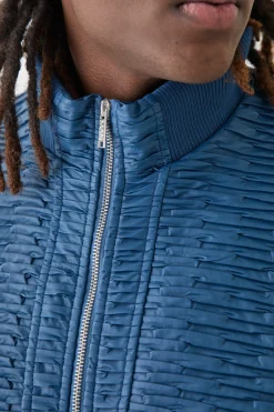 boohooMAN Oversized Pleated Pu Bomber | UK| Coats & Jackets