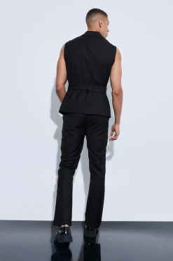 boohooMAN Oversized Pocket Flared Tailored Trousers | UK| Suits & Tailoring|Trousers
