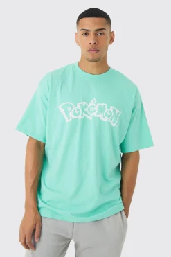 Oversized Pokemon Extended Neck Squirtle License T-shirt | UK^boohooMAN Clearance