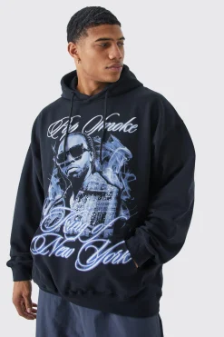 boohooMAN Oversized Pop Smoke License Hoodie | UK| Hoodies & Sweatshirts