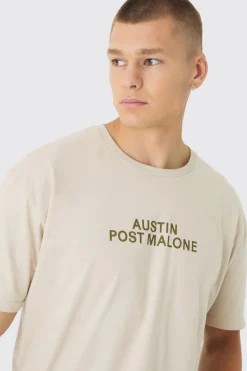 Oversized Post Malone License Print T-Shirt | UK^boohooMAN