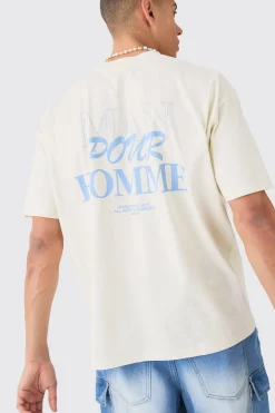 Oversized Pour Homme Graphic T-shirt | UK^boohooMAN