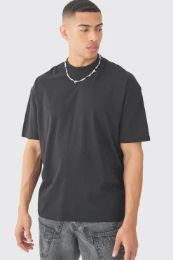 Oversized Pour Homme Puff Print T-shirt | UK^boohooMAN Discount