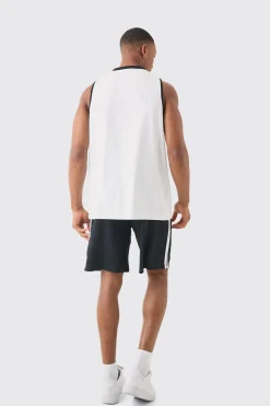 boohooMAN Oversized Powerpuff Girls License Mesh Vest And Short Set | UK| Tracksuits