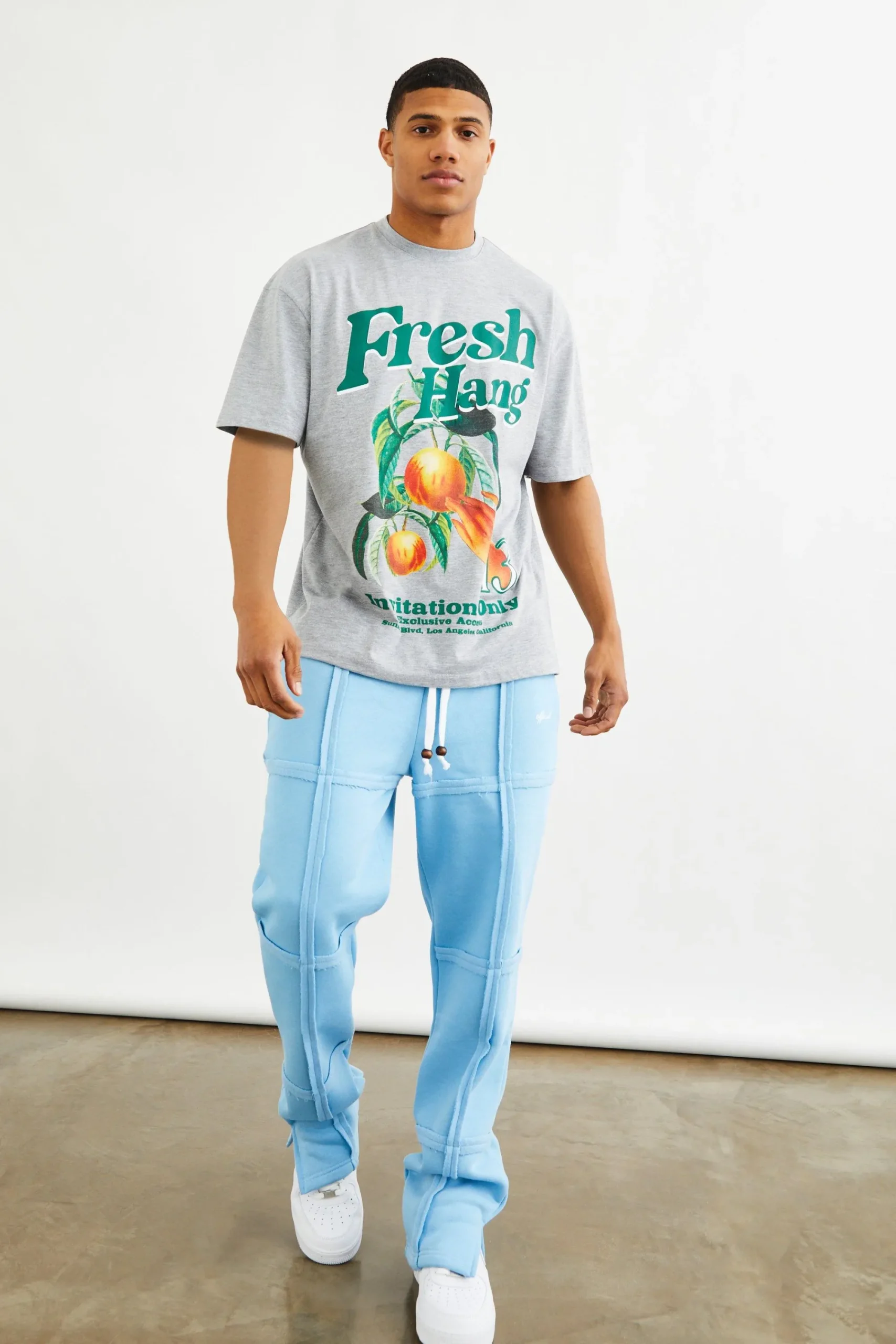 boohooMAN Oversized Print Tee And Split Hem Jogger Set | UK| Sets & Co-Ords|Tracksuits