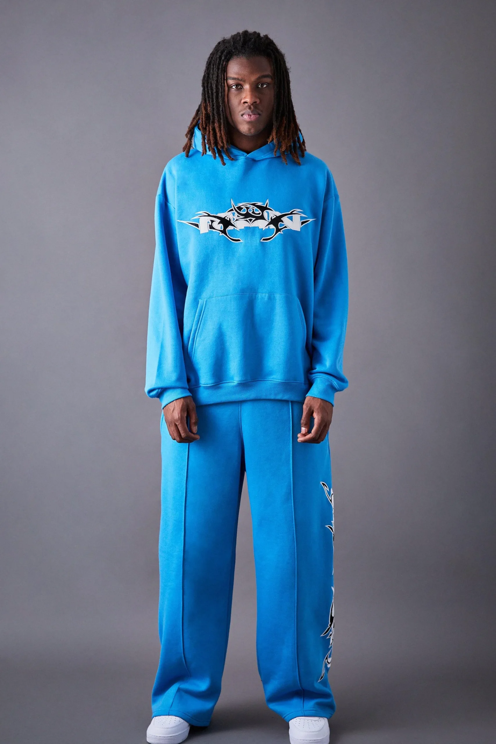 boohooMAN Oversized Pu Applique Tracksuit | UK| Tracksuits