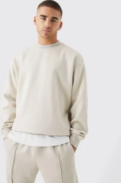 boohooMAN Oversized Raw Edge Sweater Tracksuit | UK| Tracksuits