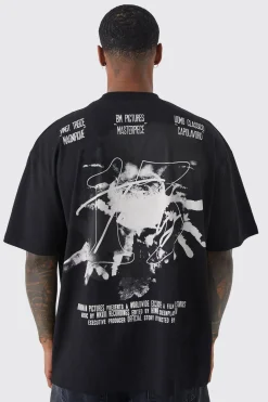 Oversized Reflective Print T-shirt | UK^boohooMAN Hot