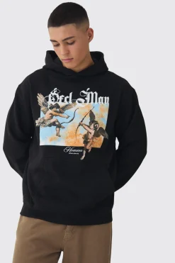 boohooMAN Oversized Renasissance Print Hoodie | UK| Hoodies & Sweatshirts