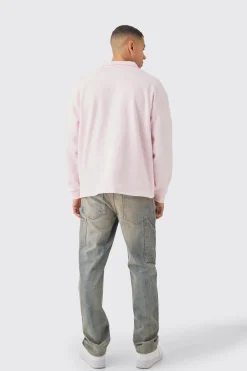 boohooMAN Oversized Revere Neck Rugby Polo | UK| Hoodies & Sweatshirts