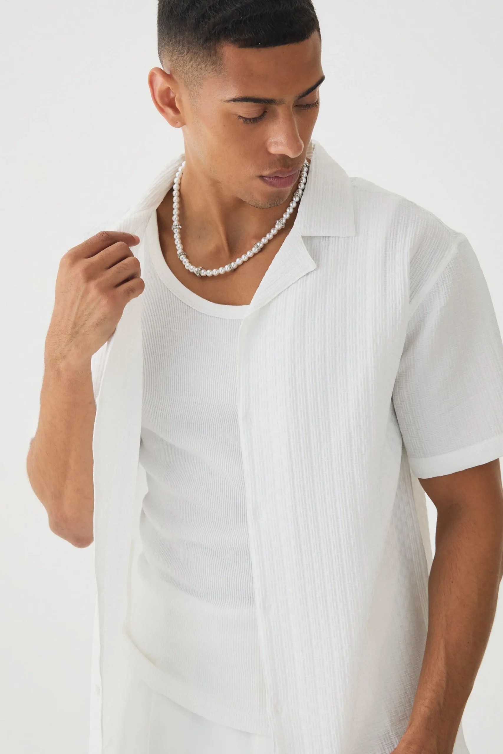 boohooMAN Oversized Revere Shirt | UK| Shirts