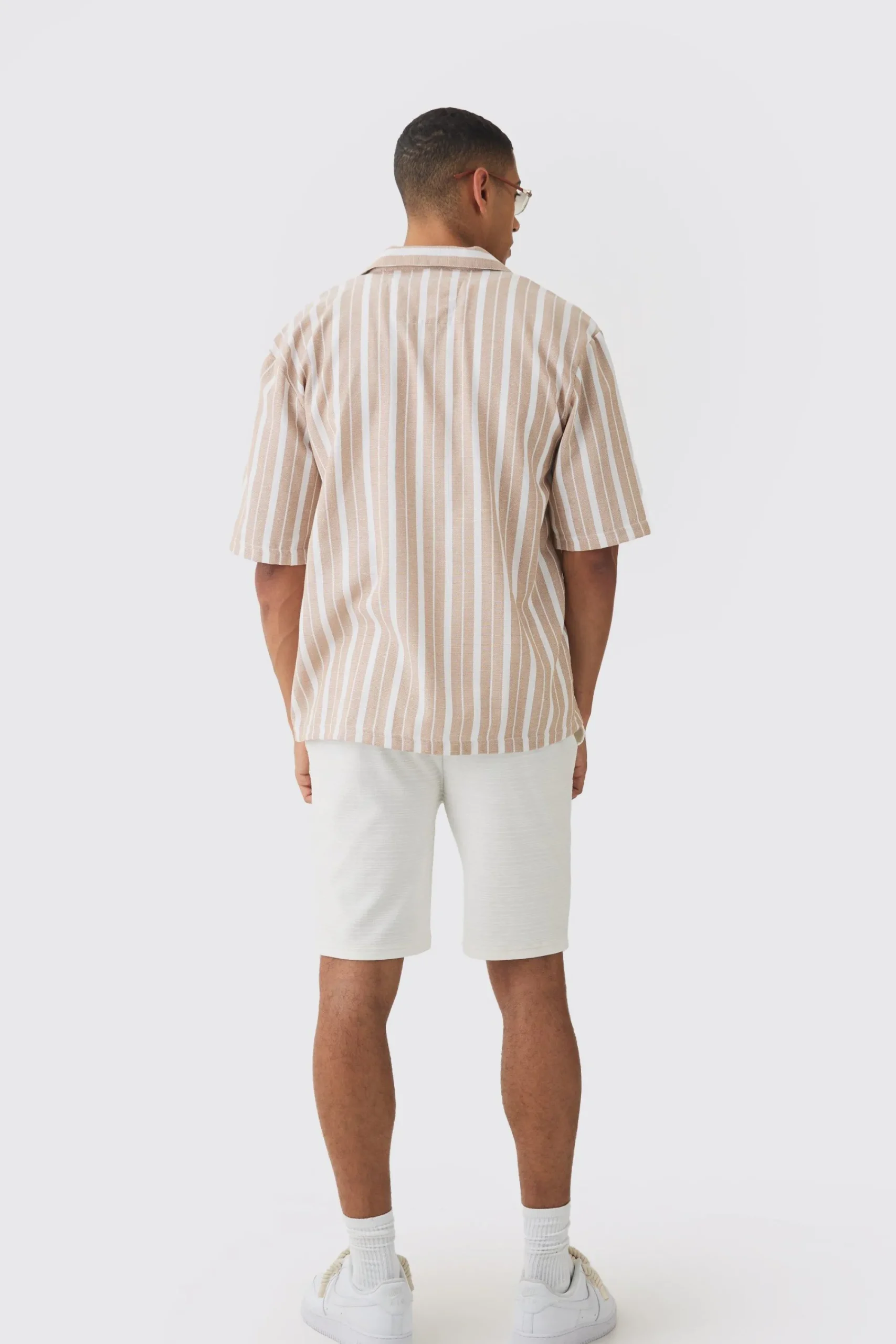 boohooMAN Oversized Revere Stripe Shirt | UK| Shirts