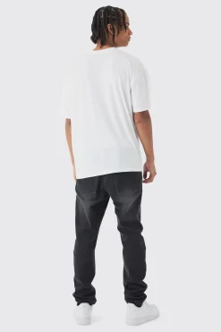 Oversized Rolling Stones Record License Print T-Shirt | UK^boohooMAN New