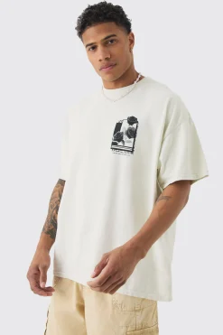 Oversized Rose Graphic T-shirt | UK^boohooMAN Clearance