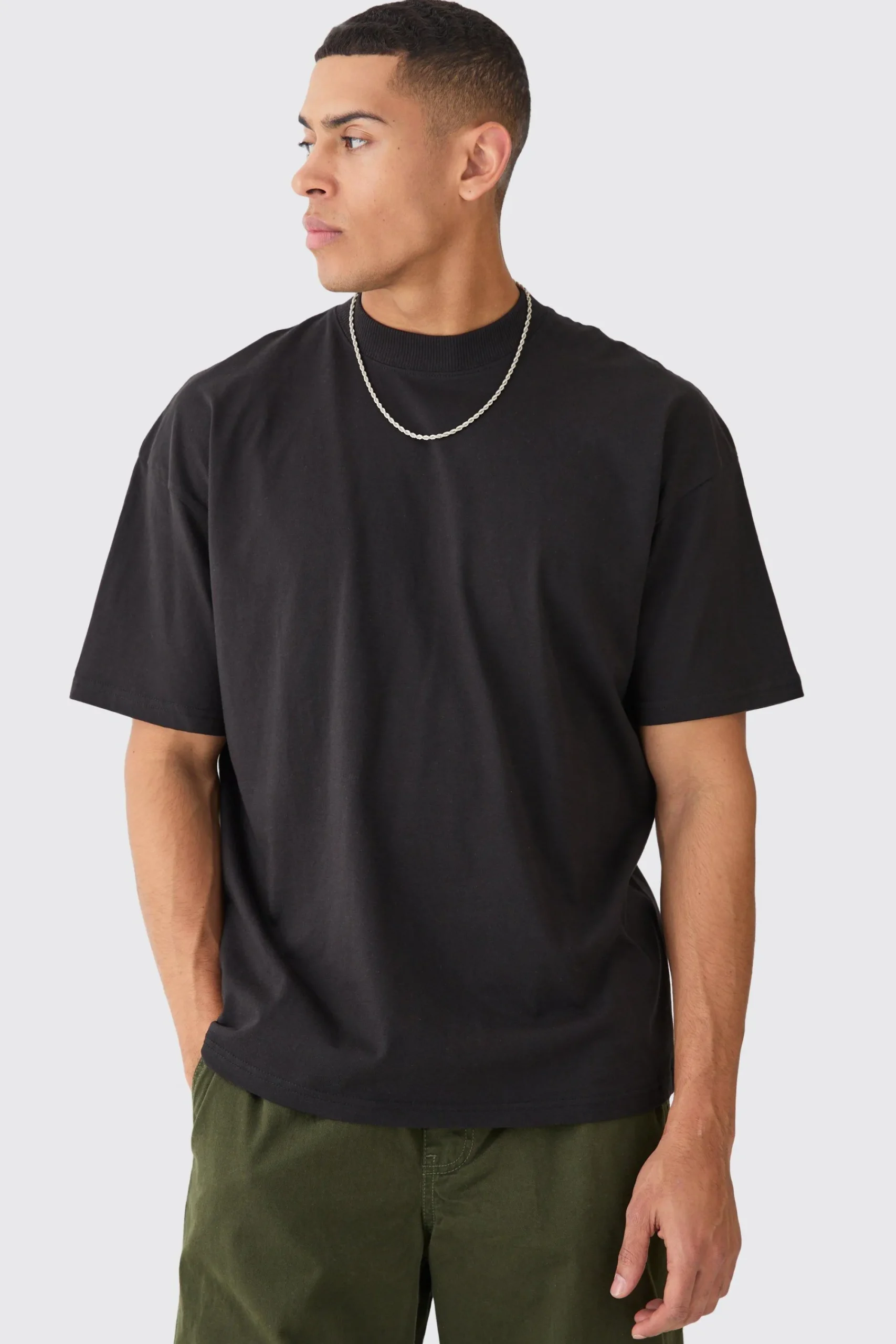 Oversized Rose Line Drawing T-shirt | UK^boohooMAN Best