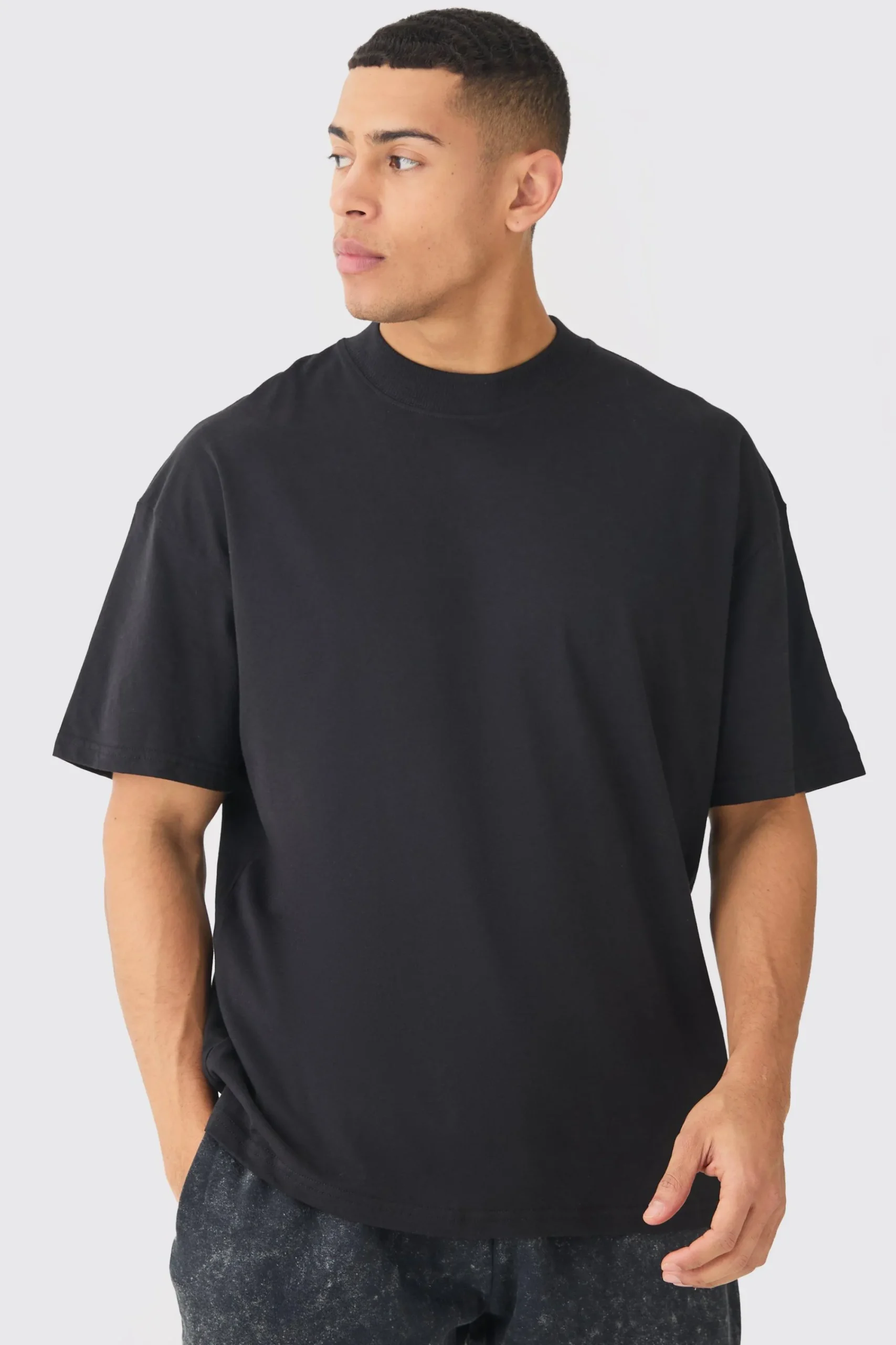 Oversized Rose Print T-shirt | UK^boohooMAN Outlet