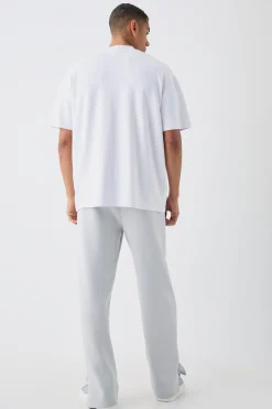 Oversized Rubber Print Heavyweight T-shirt | UK^boohooMAN Best