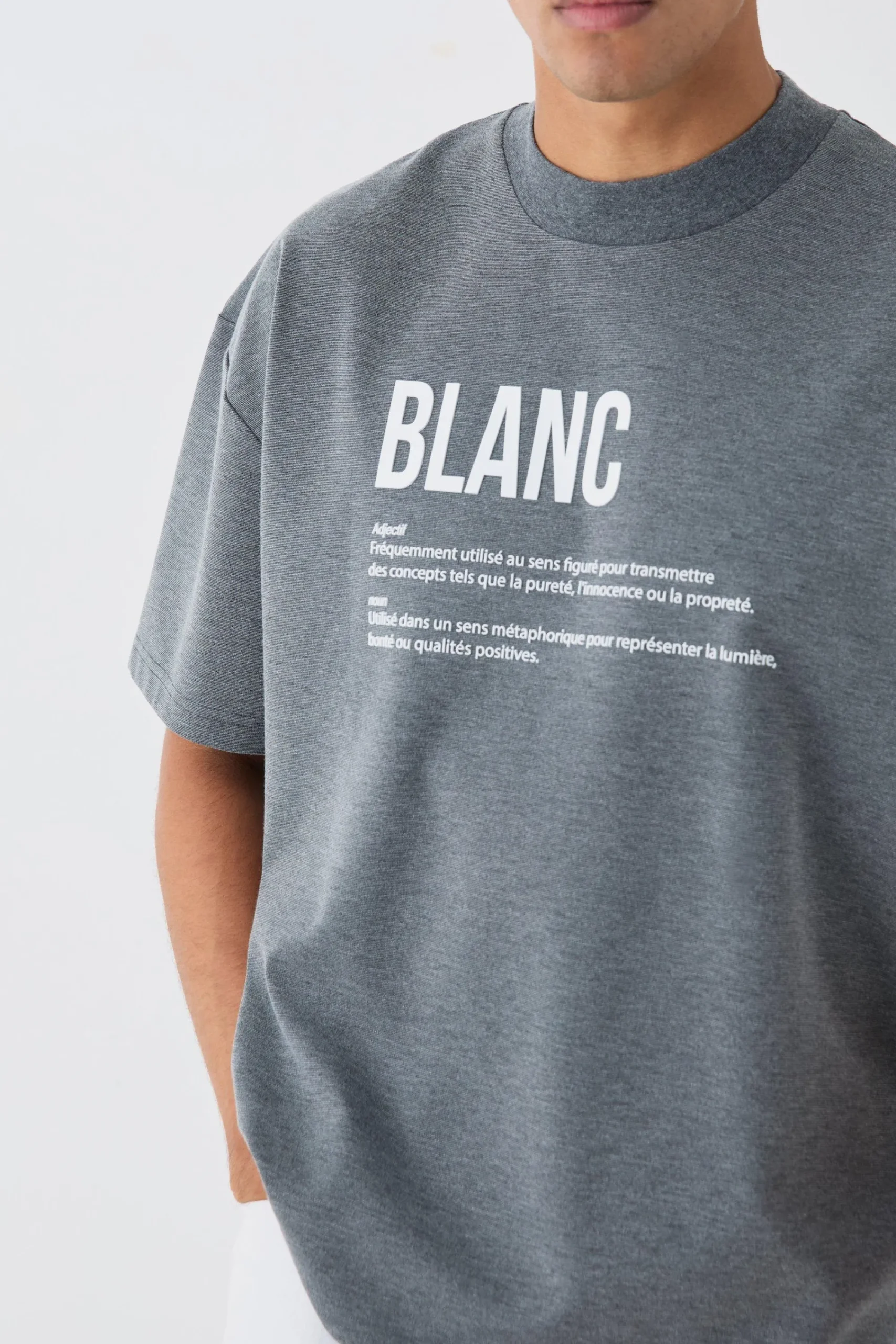 Oversized Rubber Print Heavyweight T-shirt | UK^boohooMAN Online