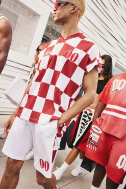 boohooMAN Oversized Rugby Dropped Shoulder T-shirt & Short Set | UK| Sets & Co-Ords|Tracksuits