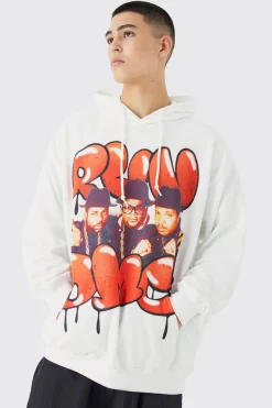 boohooMAN Oversized Run Dmc License Hoodie | UK| Hoodies & Sweatshirts