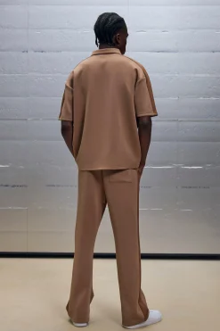 boohooMAN Oversized Scuba Colour Block Panel Polo & Jogger Set | UK| Sets & Co-Ords|Tracksuits