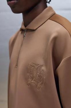 boohooMAN Oversized Scuba Colour Block Panel Polo & Jogger Set | UK| Sets & Co-Ords|Tracksuits