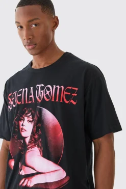 Oversized Selena Gomez License T-shirt | UK^boohooMAN Best