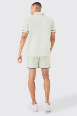 boohooMAN Oversized Shirt & Short Set | UK| Loungewear