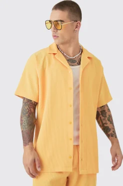 boohooMAN Oversized Short Sleeve Pleated Shirt & Straight Trouser Set | UK| Sets & Co-Ords