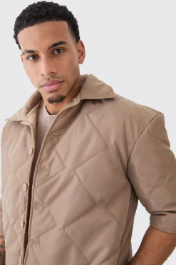 boohooMAN Oversized Short Sleeve Quilted Set | UK| Sets & Co-Ords